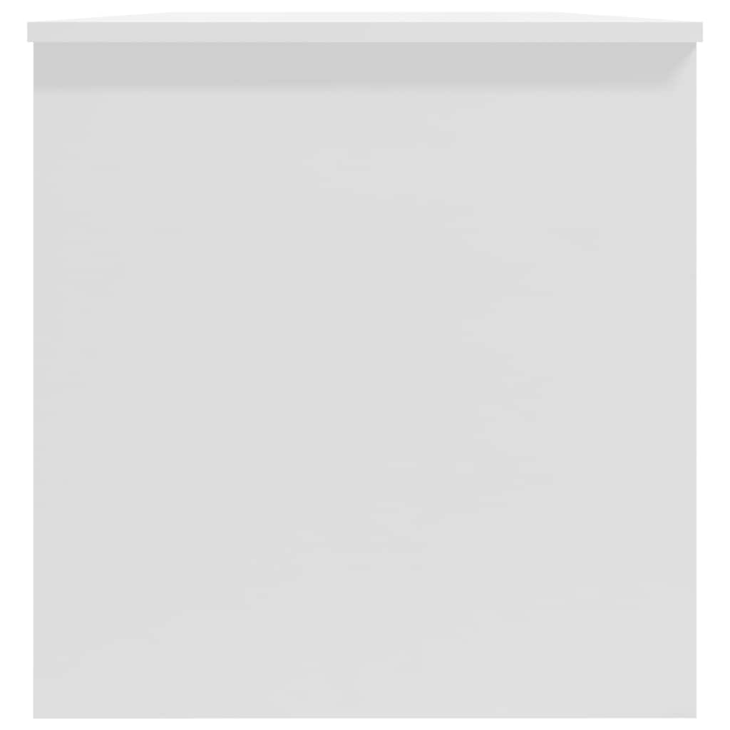 Coffee Table High Gloss White 102x50x52.5 cm Engineered Wood