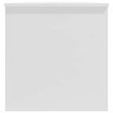 Coffee Table High Gloss White 102x50x52.5 cm Engineered Wood - Close-Up Angle