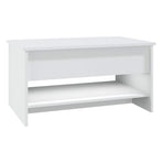 Coffee Table White 80x50x40 cm Engineered Wood