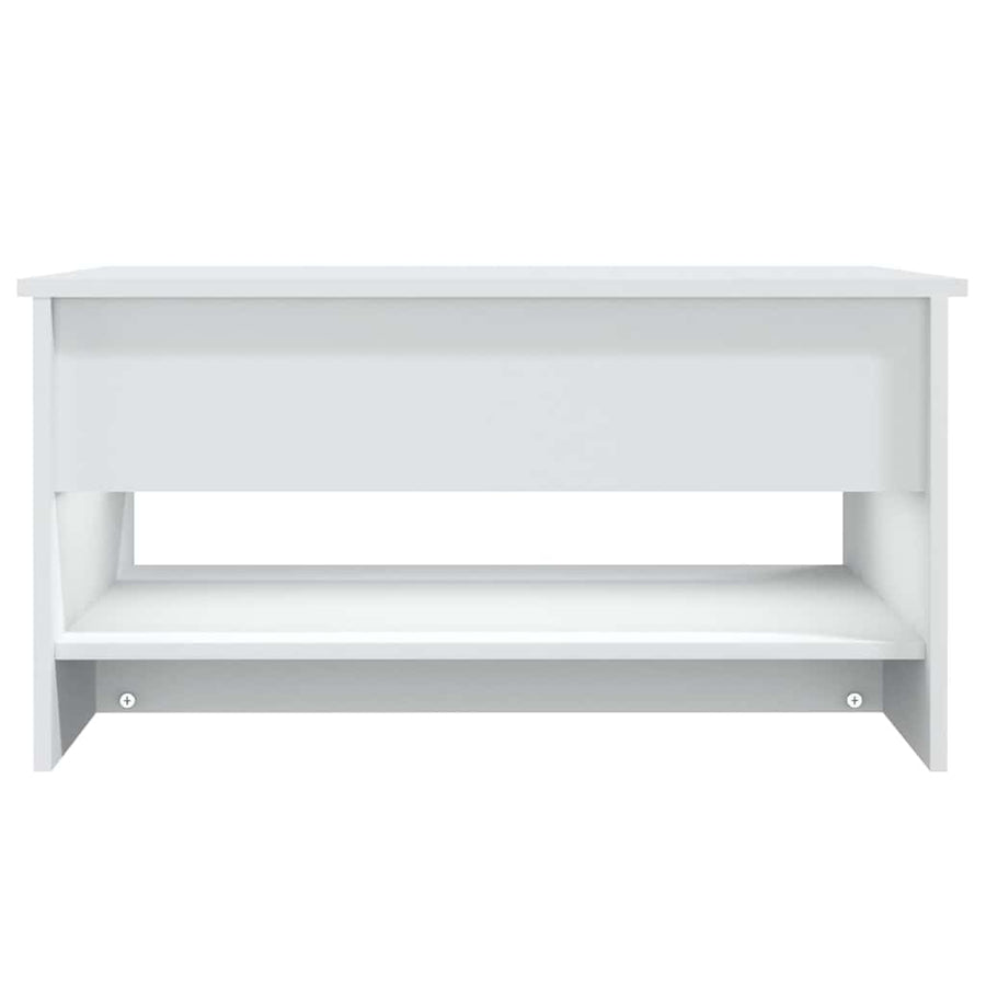 Coffee Table White 80x50x40 cm Engineered Wood