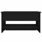 Coffee Table Black 80x50x40 cm Engineered Wood