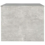 Coffee Table Concrete Grey 80x50x40 cm Engineered Wood - Close-Up Angle