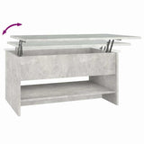 Coffee Table Concrete Grey 80x50x40 cm Engineered Wood