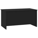 Coffee Table Black 102x55.5x52.5 cm Engineered Wood - Side View