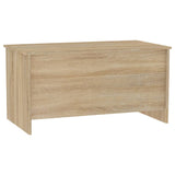 Coffee Table Sonoma Oak 102x55.5x52.5 cm Engineered Wood - Side View