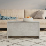 Coffee Table Concrete Grey 102x55.5x52.5 cm Engineered Wood - Low Angle