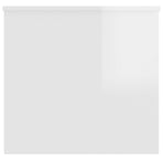 Coffee Table High Gloss White 102x55.5x52.5 cm Engineered Wood