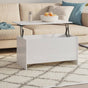 Coffee Table High Gloss White 102x55.5x52.5 cm Engineered Wood