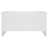Coffee Table White 80x55.5x41.5 cm Engineered Wood