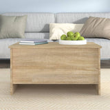 Coffee Table Sonoma Oak 80x55.5x41.5 cm Engineered Wood