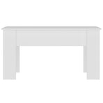 Coffee Table White 101x49x52 cm Engineered Wood