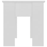 Coffee Table White 101x49x52 cm Engineered Wood - Close-Up Angle