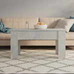 Coffee Table Concrete Grey 101x49x52 cm Engineered Wood