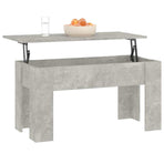 Coffee Table Concrete Grey 101x49x52 cm Engineered Wood