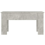 Coffee Table Concrete Grey 101x49x52 cm Engineered Wood