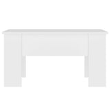 Coffee Table White 79x49x41 cm Engineered Wood