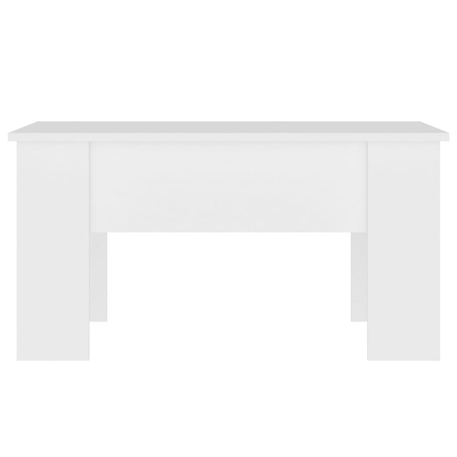 Coffee Table White 79x49x41 cm Engineered Wood