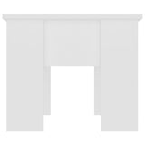 Coffee Table White 79x49x41 cm Engineered Wood