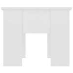 Coffee Table White 79x49x41 cm Engineered Wood