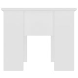 Coffee Table White 79x49x41 cm Engineered Wood - Top-Down View