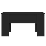 Coffee Table Black 79x49x41 cm Engineered Wood