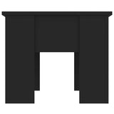 Coffee Table Black 79x49x41 cm Engineered Wood - Top-Down View