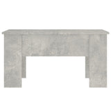 Coffee Table Concrete Grey 79x49x41 cm Engineered Wood - Side View