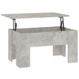 Coffee Table Concrete Grey 79x49x41 cm Engineered Wood - 45-Degree Angle