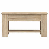 Coffee Table Sonoma Oak 101x49x52 cm Engineered Wood - 45-Degree Angle