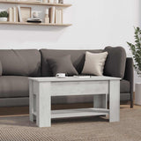 Coffee Table Concrete Grey 101x49x52 cm Engineered Wood - Top-Down View