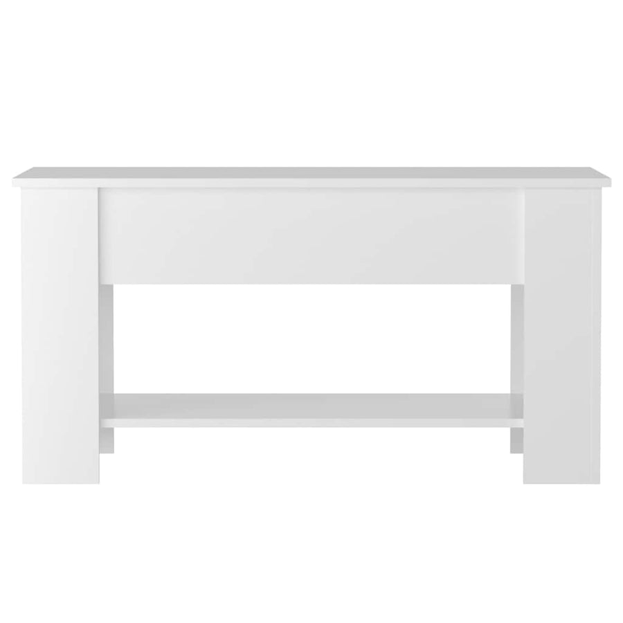 Coffee Table High Gloss White 101x49x52 cm Engineered Wood