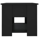 Coffee Table Black 79x49x41 cm Engineered Wood