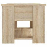 Coffee Table Sonoma Oak 79x49x41 cm Engineered Wood - Rear View