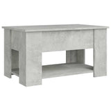Coffee Table Concrete Grey 79x49x41 cm Engineered Wood