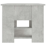 Coffee Table Concrete Grey 79x49x41 cm Engineered Wood - Rear View