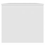 Coffee Table White 102x50.5x46.5 cm Engineered Wood - Close-Up Angle