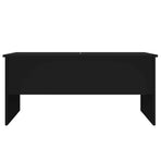 Coffee Table Black 102x50.5x46.5 cm Engineered Wood