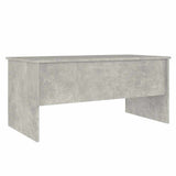 Coffee Table Concrete Grey 102x50.5x46.5 cm Engineered Wood - 45-Degree Angle