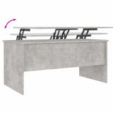 Coffee Table Concrete Grey 102x50.5x46.5 cm Engineered Wood - Low Angle