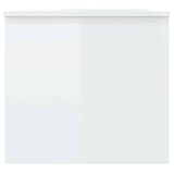 Coffee Table High Gloss White 102x50.5x46.5 cm Engineered Wood