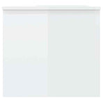 Coffee Table High Gloss White 102x50.5x46.5 cm Engineered Wood