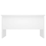 Coffee Table White 80x50x42.5 cm Engineered Wood