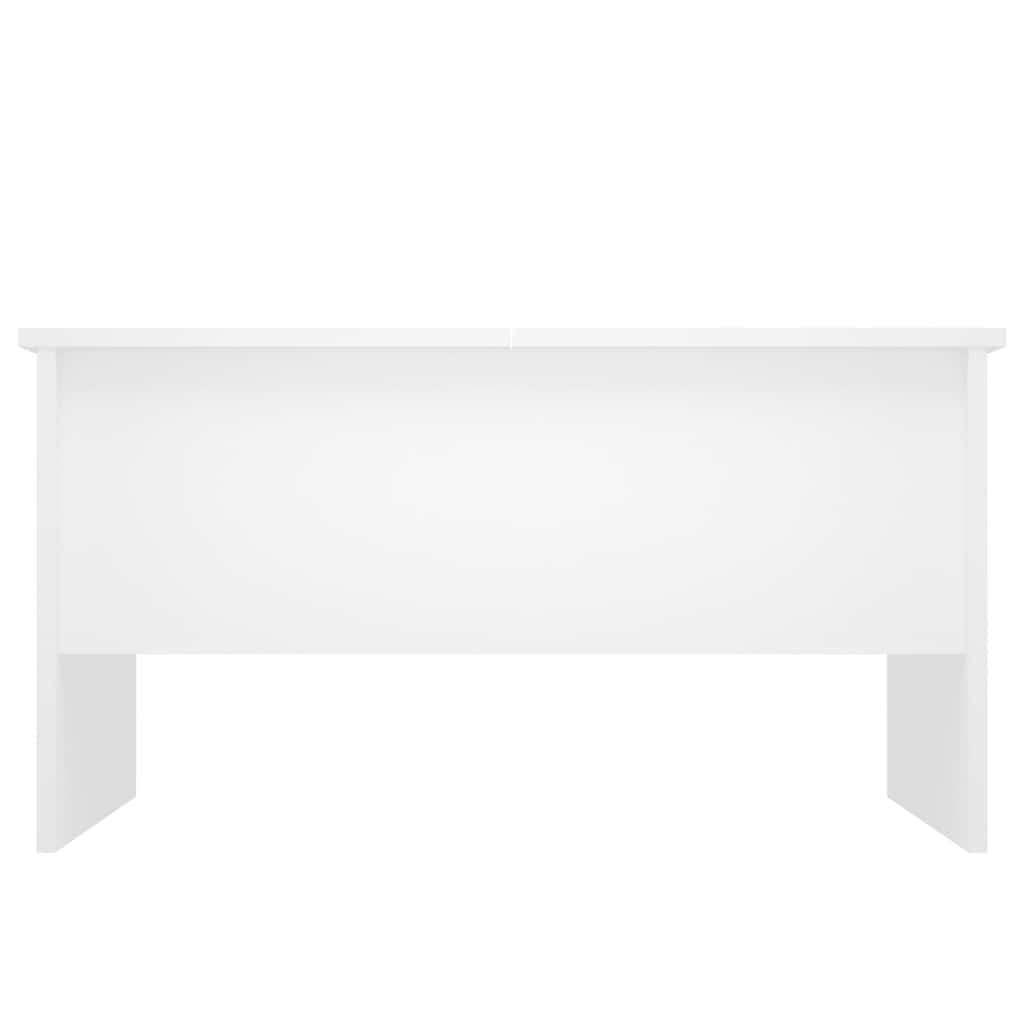 Coffee Table White 80x50x42.5 cm Engineered Wood
