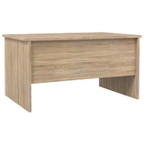 Coffee Table Sonoma Oak 80x50x42.5 cm Engineered Wood - 45-Degree Angle