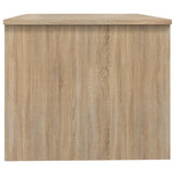 Coffee Table Sonoma Oak 80x50x42.5 cm Engineered Wood - Close-Up Angle