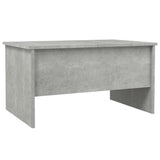 Coffee Table Concrete Grey 80x50x42.5 cm Engineered Wood - 45-Degree Angle