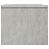 Coffee Table Concrete Grey 80x50x42.5 cm Engineered Wood - Close-Up Angle