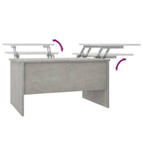 Coffee Table Concrete Grey 80x50x42.5 cm Engineered Wood - Low Angle