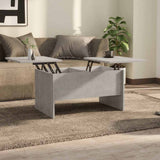 Coffee Table Concrete Grey 80x50x42.5 cm Engineered Wood