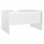 Coffee Table High Gloss White 80x50x42.5 cm Engineered Wood